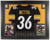 Jerome Bettis Signed Pittsburgh Steelers 35x43 Framed Jersey (Beckett) All Pro