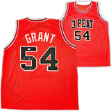 CHICAGO BULLS HORACE GRANT AUTOGRAPHED RED JERSEY "4X CHAMPS" JSA STOCK #215707