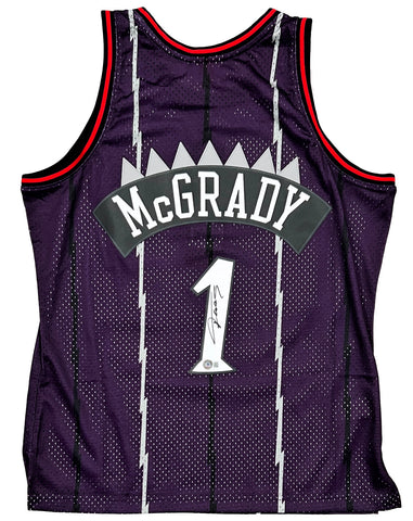Tracy McGrady Raptors Signed Mitchell & Ness Classics Swingman Jersey JSA