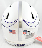 Justin Jefferson Signed Vikings F/S Alt 24 SpeedFlex Helmet - Beckett W Holo