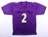 Nate Wiggins Signed Baltimore Ravens Jersey (JSA) 2024 1st Round Draft Pk D Back
