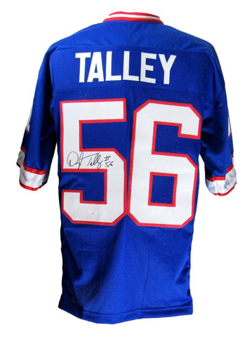 Darryl Talley Buffalo Bills Signed/Auto Blue Custom Football Jersey JSA 164017