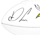 DALVIN COOK AUTOGRAPHED SIGNED VIKINGS WHITE LOGO FOOTBALL FANATICS HOLO 218724