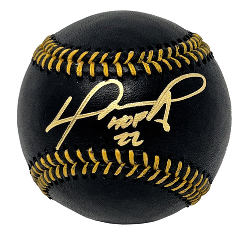 David Ortiz Boston Red Sox Signed Black Official MLB Baseball HOF 22 BAS Beckett