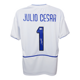 Julio Cesar Signed Inter Milan Soccer Jersey #1 with Beckett COA