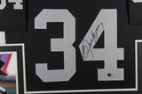 Bo Jackson Autographed Pro Style Black XL Framed Jersey 35x43 TRI 53749