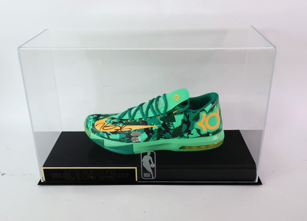 Kevin Durant Autographed KD Nike Shoe Size 14 w/ Case Panini COA