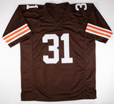 Frank Minnifield Signed Cleveland Browns Jersey (GTSM) 4xPro Bowl Defensive Back