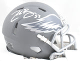 Zack Baun Autographed Eagles Slate Speed Mini Helmet - Beckett W Hologram *White