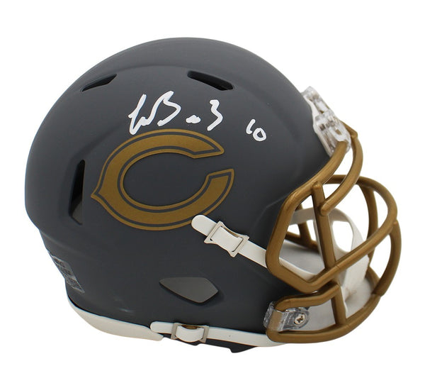 Luther Burden Signed Chicago Bears Speed Slate NFL Mini Helmet