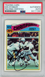 Ken Stabler Autographed/Signed 1977 Topps #526 Trading Card PSA Slab 43703