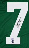Joe Greene Autographed Green College Style Jersey w/ CHOF- Beckett W Hologram