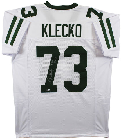 Joe Klecko "HOF 2023" Authentic Signed White Pro Style Jersey BAS Witnessed