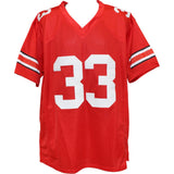Jack Sawyer Signed College Style XL Red Jersey 24 National Champs Beckett 54011