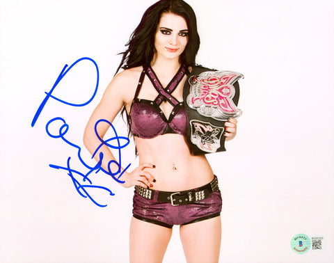 Paige WWE Authentic Signed 8x10 Sexy Photo Autographed BAS #BG82322