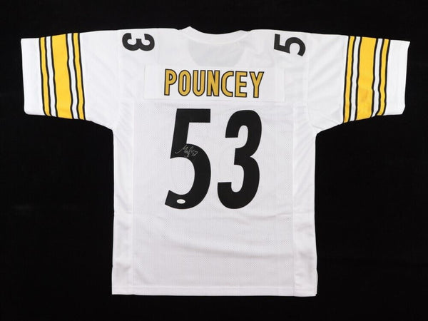 Maurkice Pouncey Signed Steelers Jersey (JSA COA) Pittsburgh's 9xPro Bowl Center