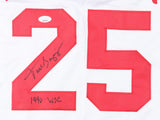 Todd Benzinger Signed Cincinnati Reds Jersey "1990 WSC" (JSA QR) 1st Baseman /OF