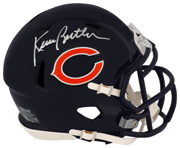 Kevin Butler Signed Chicago Bears Riddell Speed Mini Helmet - (SCHWARTZ COA)