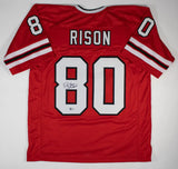 Andre Rison Signed Atlanta Falcons Jersey Inscribed Bad Moon Beckett /5xPro Bowl