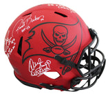 Alstott, Barber, Sapp & Brooks Signed Rave F/S Speed Proline Helmet W/ Case BAS