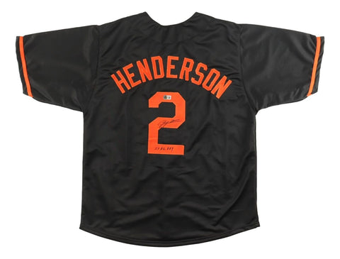 Gunnar Henderson Baltimore Signed Black Baseball Jersey 23 AL ROY BAS