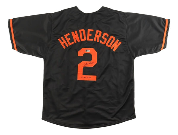 Gunnar Henderson Baltimore Signed Black Baseball Jersey 23 AL ROY BAS
