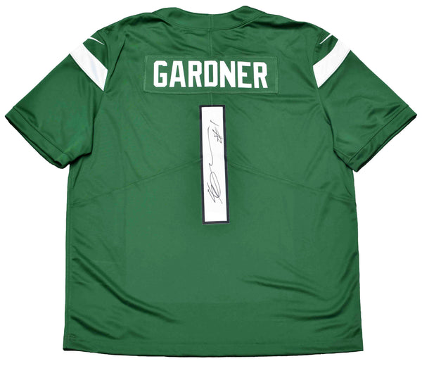 AHMAD SAUCE GARDNER SIGNED NEW YORK JETS #1 GREEN NIKE LIMITED JERSEY BECKETT