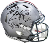 GRIFFIN, GEORGE & SMITH AUTOGRAPHED OHIO STATE FULL SIZE AUTH HELMET BECKETT
