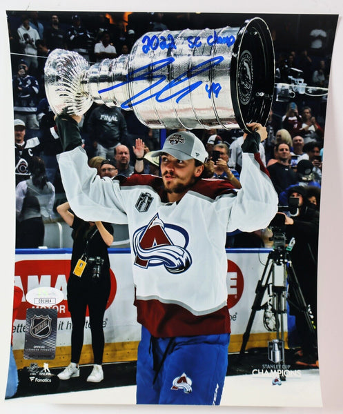 Samuel Girard Autographed 8x10 Cup Photo Inscribed "2022 SC Champ" JSA COA