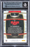 Liv Morgan Authentic Signed 2022 Select WWE Red & Blue #44 Card BAS Slabbed