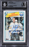 Sabres Tom Barrasso Authentic Signed 1988 Topps #107 Card BAS Slabbed
