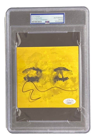 Ed Sheeran Signed Slabbed Eyes Closed CD Booklet PSA