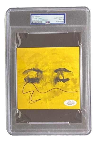 Ed Sheeran Signed Slabbed Eyes Closed CD Booklet PSA