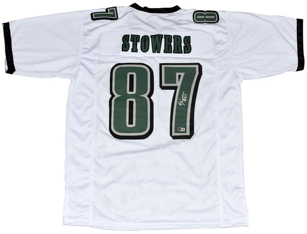 ELI STOWERS AUTOGRAPHED PHILADELPHIA EAGLES #87 WHITE JERSEY BECKETT
