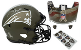 Tom Brady Autographed Patriots Military Ribbon Speed Authentic Helmet Fanatics