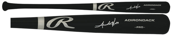 Addison Russell (CUBS) Signed Rawlings Pro Black Baseball Bat - (SCHWARTZ COA)
