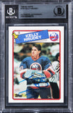 Islanders Kelly Hrudey Authentic Signed 1988 Topps #155 Card BAS Slabbed