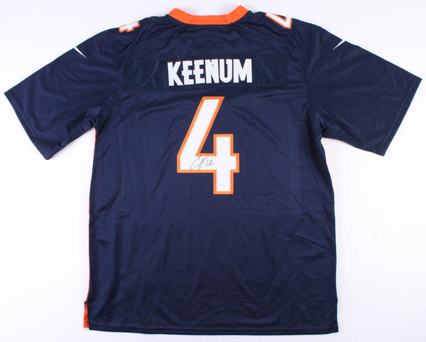 Case Keenum Signed Broncos Custom On Field Style Jersey (JSA COA)Denver #1 Q.B.