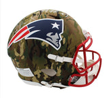 Brady & Gronkowski Signed New England Patriots Speed Authentic Camo NFL Helmet
