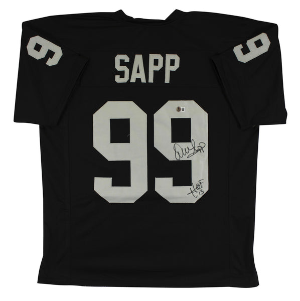 Warren Sapp "HOF 13" Authentic Signed Black Pro Style Jersey BAS Witnessed