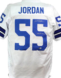 Lee Roy Jordan Autographed White Pro Style Jersey W/ SB VI Champs- Beckett W*Sil