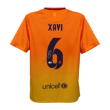 Xavi Hernandez Signed FC Barcelona Away Soccer Jersey #6 with Beckett COA