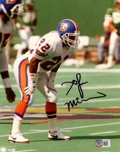 Glyn Milburn Autographed Denver Broncos 8x10 Photo Beckett 51084
