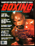 Marvelous Marvin Hagler Autographed Signed Magazine Beckett BAS QR #BM37196
