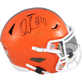 Quinshon Judkins Autographed Cleveland Browns Midi Helmet Beckett Witness 53112