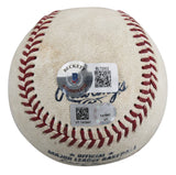Rangers Marcus Semien Signed Game Used Robert Manfred OML Baseball BAS #BL72002
