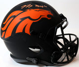 Bo Nix Autographed Denver Broncos Eclipse Speed Replica Helmet Beckett COA