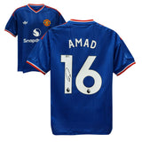 Amad Diallo Signed Manchester United Away Soccer Jersey #16 with Beckett COA