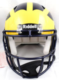 Aidan Hutchinson Autographed Michigan F/S Speed Authentic Helmet- Beckett W Holo