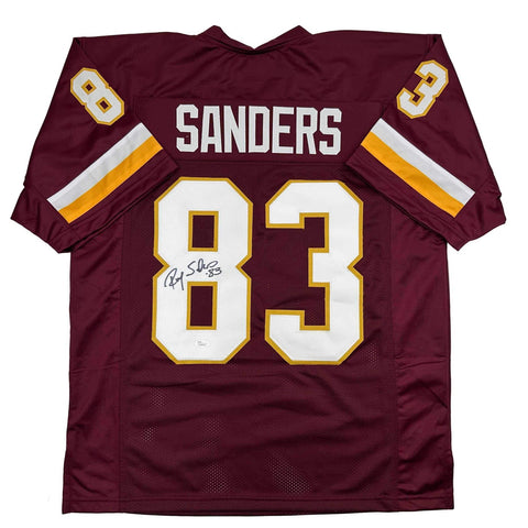 Autographed/Signed Ricky Sanders Washington Burgundy Football Jersey JSA COA